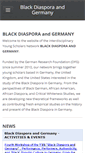 Mobile Screenshot of blackdiasporaandgermany.com